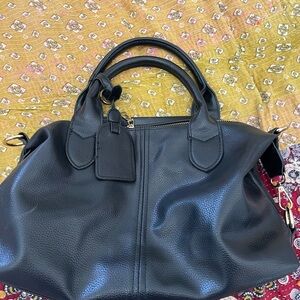 Black Leather Handbag